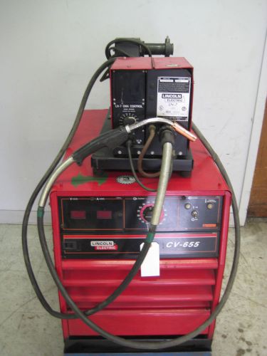 Lincoln cv-655 &amp; ln-7 multi-process mig welder complete pkg for sale