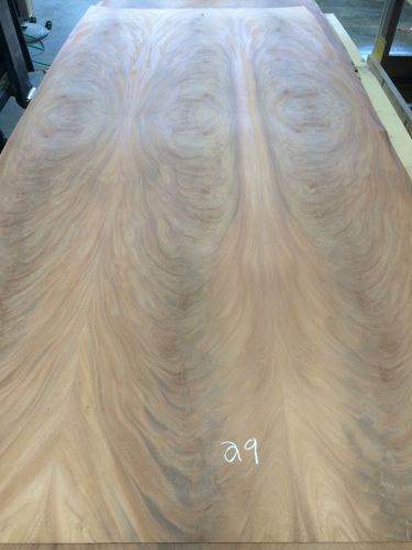 Wood veneer crotch mahogany 48x108 1pcs total 20mil paper backed &#034;exotic&#034; crlm29 for sale