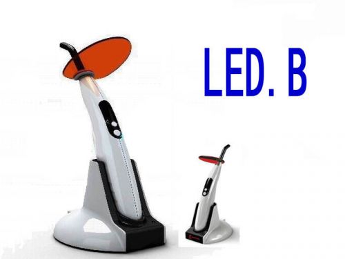 Rechargeable digital WIRELESS Woodpecker B LED CURING-LIGHT 8mm black fiber UK