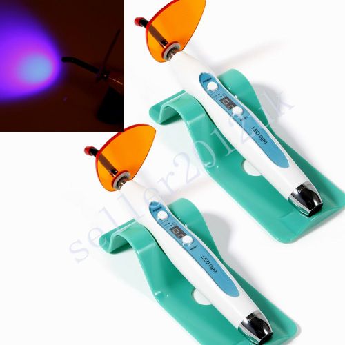2 X Dental Wireless Cordless LED-B Curing Light 1500mw Cure Lamp T5