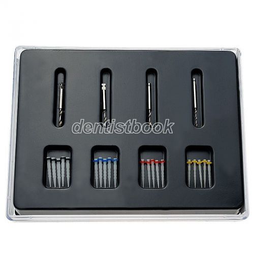 1 kit aaa dental fiber posts resin high-intensity screw thread glass &amp; 4 drills for sale