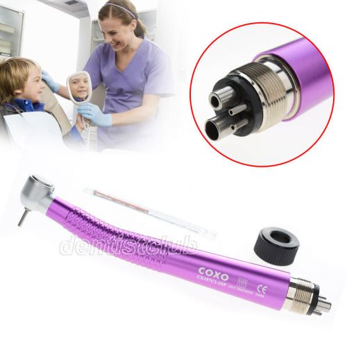 Luxury Color New dental High Speed Handpiece Standard Head Push Button M4 Purple