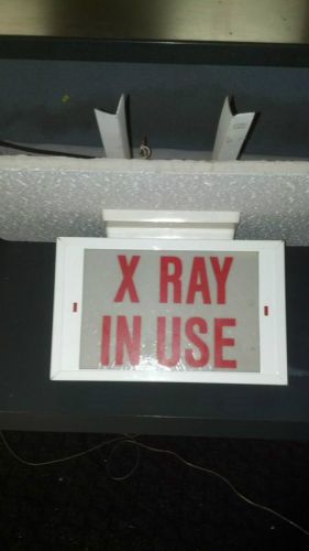 Sign: “x-ray in use” for sale