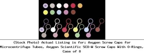 Axygen Screw Caps for Microcentrifuge Tubes, Axygen Scientific SCO-W Screw Caps