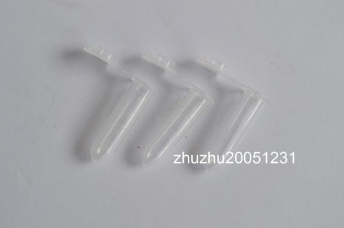 300pcs 2ml NEW Cylinder Bottom Micro Centrifuge Tubes w Caps Clear