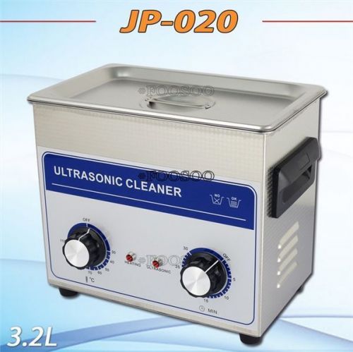 3.2L ULTRASONIC CLEANER HEATER MECHANICAL 100W WATCH JEWELERY DENTAL TATOO 220V