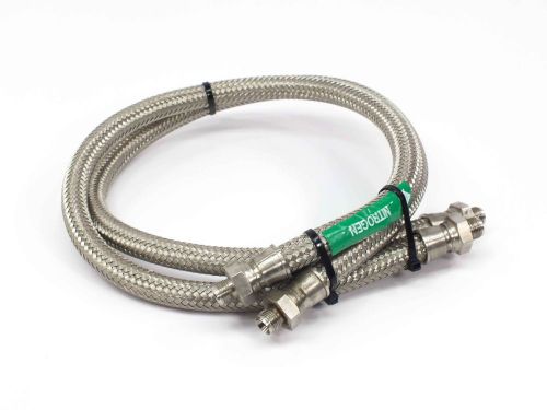 Swagelok FM Series  Pair of 35&#034; Stainless Steel Cryogenic / Vacuum Metal Hose 1/