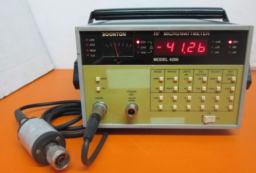 BOONTON RF MICROWATTMETER MODEL 4200 WITH PROBE