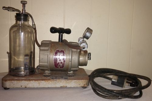 ANTIQUE SKLAR PORTABLE COMPRESSOR UNIT w/ BOTTLE MODEL 100-65 STEAMPUNK WORKS!