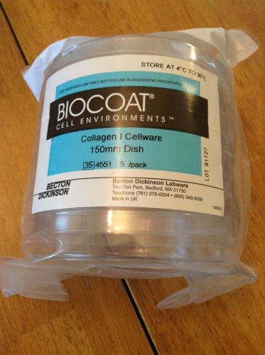 Lot of 20 new biocoat cell environments collagen 150 x 25mm petri dish sterile for sale