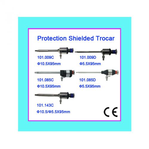 Protection shielded trocar &amp; cannula//* ?5.5x95mm ?10.5x95mm laparoscopy for sale