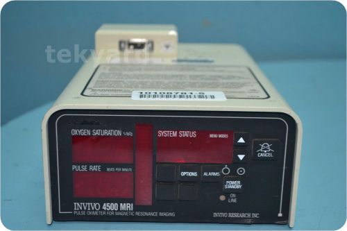 INVIVO RESEARCH 3109-3 4500 MRI MONITOR FOR MAGNETIC RESONANCE IMAGING @