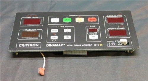 Critikon Dinamap Vital Signs Monitor 1846sx Face Plate