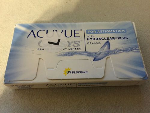 6 pack acuvue oasys for astigmatism contact lenses - d:-1.50 cyl:-2.25 axis:180 for sale