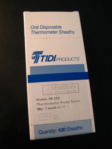 Tidi oral disposable thermometer sheaths for digital thermometer - 100 count for sale