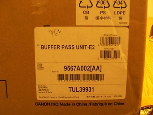 New OEM Canon 9567A002AA Buffer Pass Unit E-2