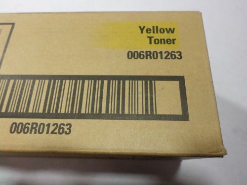 GENUINE OEM Xerox Yellow Toner WorkCentre 7132, 7232, 7242 006R01263 NEW