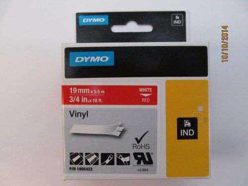 Dymo 1805422 rhino 3/4 inch red vinyl-19mm for sale