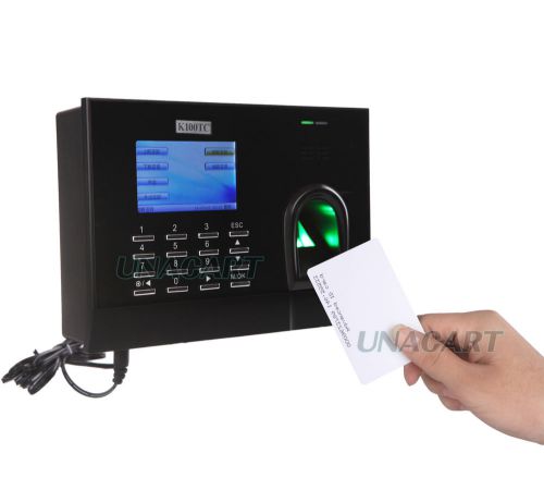 3&#034; biometric fingerprint attendance time clock tcp/ip employee software function for sale