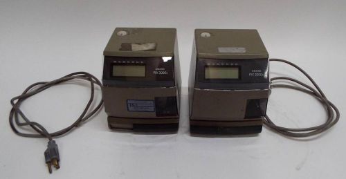 Lot of Two PIX3000X Time Clocks LOT 2