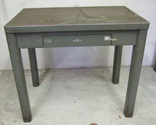 Globe wernicke tanker streamliner table/desk gray factory industrial foreman usa for sale