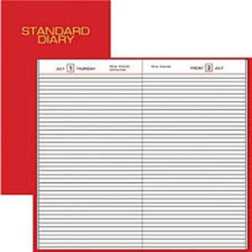 AT-A-GLANCE 2014 Red Hardcover Standard Daily Diary Calendar
