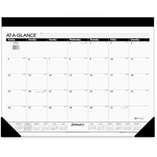 2015 at-a-glance refillable desk pad calendar - monthly - 22&#034; x 17&#034; for sale