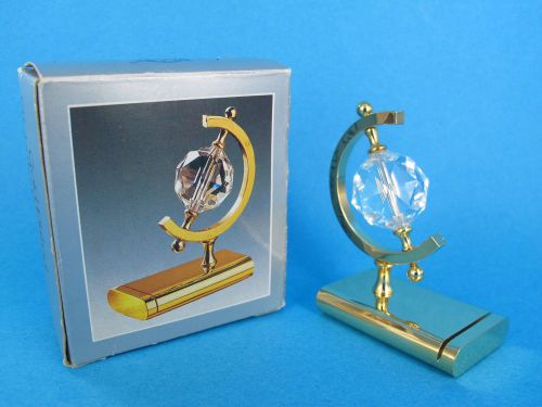 Crystal Temptations Crystal Globe Name Card Holder