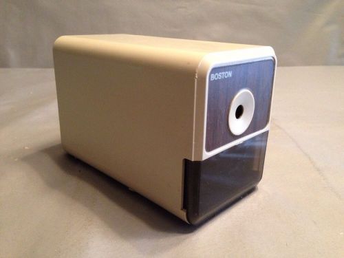 Hunt Boston Model 18 296A Electric Pencil Sharpener &#034;Wood Grain&#034;