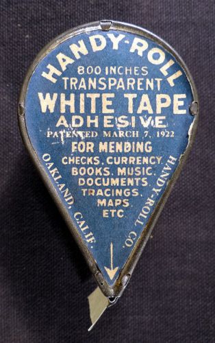 Antique handy roll white tape adhesive dispenser oakland california ca for sale