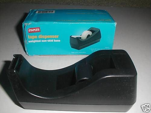 Staples brand Black Desk Top Tape Dispenser NIB