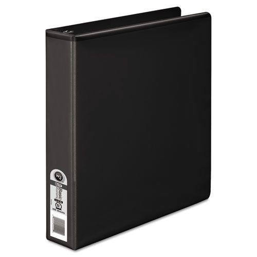 362 Basic Round Ring View Binder, 1 1/2&#034; Capacity, Black