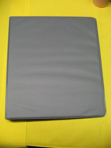 3 Ring 1&#034;  Binder Grey Gray Two Pocket 8.5 x 11  175 sheet Capacity Lot of 8 New