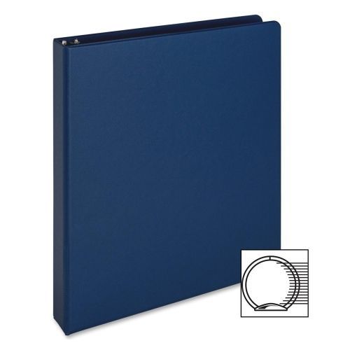 Business Source Vinyl Ring Binder - 8.5&#034;x11&#034; -1&#034; -Dark Blue- BSN09975