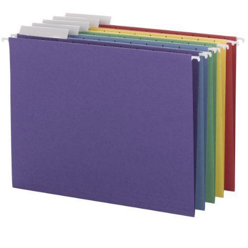 Smead 64020 Assortment Hanging File Folders - Letter - 8.50&#034; X 11&#034; - 1/3 Tab Cut