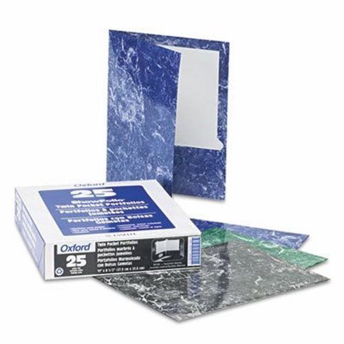 Oxford Marble High Gloss Portfolio, Charcoal/Green/Navy/Purple (OXF50190)