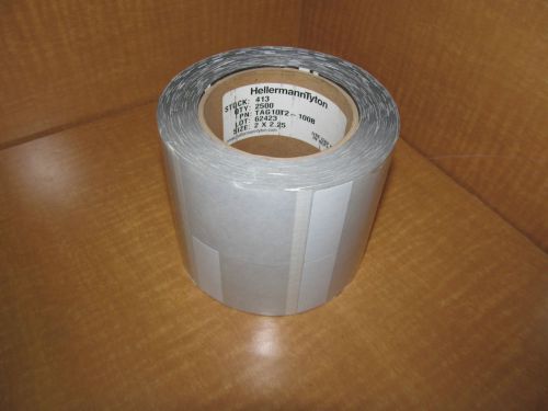 New HellermannTyton Thermal Transfer Label Self Laminating 2 X 2.25 TAG10T2-100B