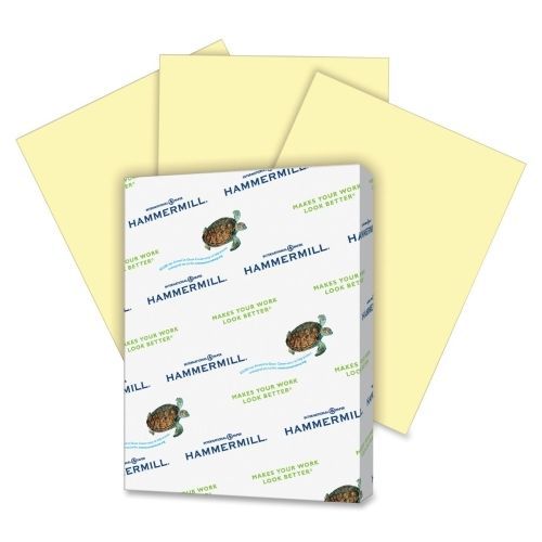 Hammermill Fore Super Premium Paper -8.5&#034;x11&#034;- 20 lb - 500/Ream -Canary