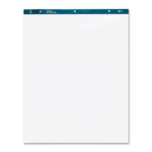 Business Source Quad Easel Pad - 50 Sht -Quad Ruled -27&#034;x34&#034; - 4/Ctn - BSN38589