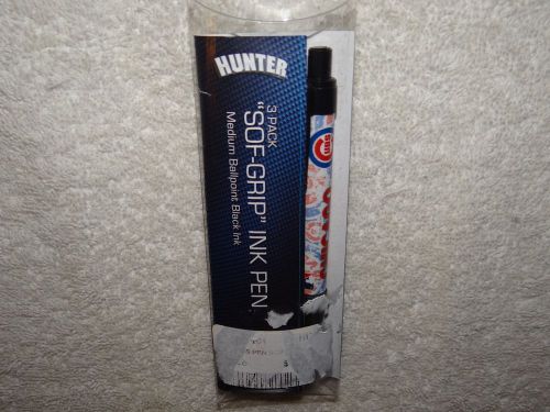 MLB CHICAGO CUBS BASEBALL Soft Grip Ink PEN 1 Pack Lot Set of 3 NEW!