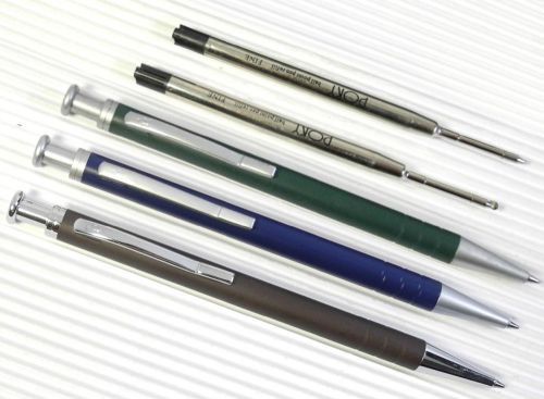 3colors Pirre Paul&#039;s 211 ball point pen D.Bw+BU+GN+ 2 parker style refills black