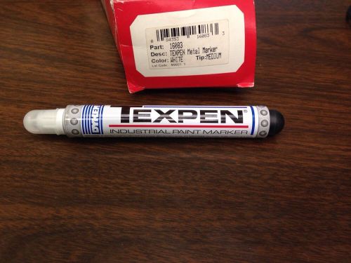 Dykem Texpen Metal Marker White Medium 16083