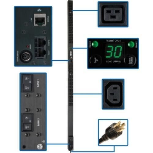 Tripp Lite Monitored PDUMNV30HV2 42-Outlets PDU