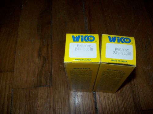 NOS 2 EVC/FGX projector lamp/BULB  24 VOLT 250 WATT  200 HOURS