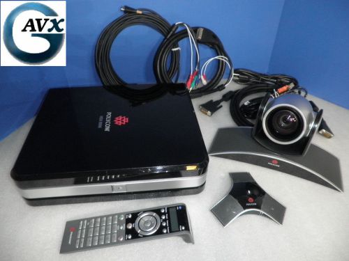 Polycom hdx 8000 +3mo warranty, eagleeye camra, mic, rem, nostand 2201-24506-001 for sale