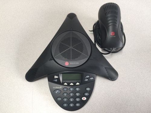 Polycom Soundstation 2 w/ Display 2201-1600-601 and power supply