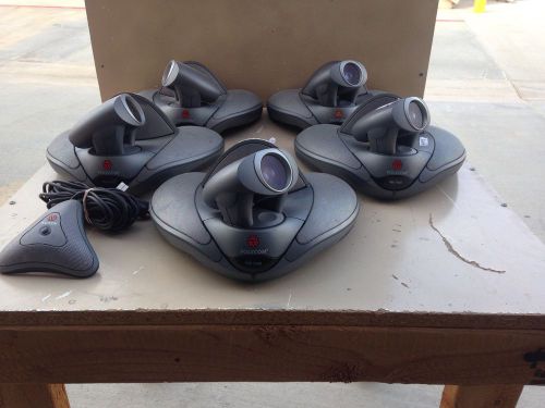 LOT OF QTY 6 POLYCOM VSX7000 NTSC CAMERAS 2201-22298-200 2201-21220-001 AND MIC