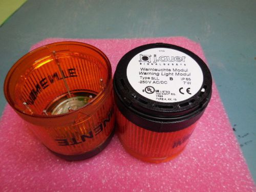 2 PCS J.AUER TYPE SLL B IP65-250VAC/DC 7W AMBER