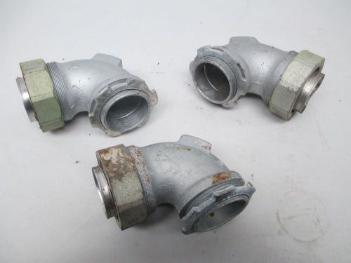 LOT 3 NEW APPLETON ST-90200 2IN 90DEG MALLEABLE IRON CONNECTOR D276858