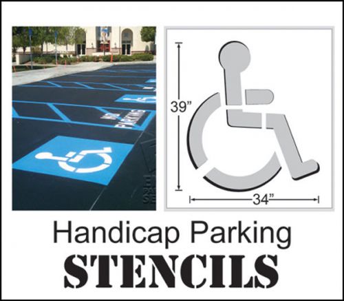 Handicap Asphalt Parking lot Stencil, Asphalt Parking lot Signs